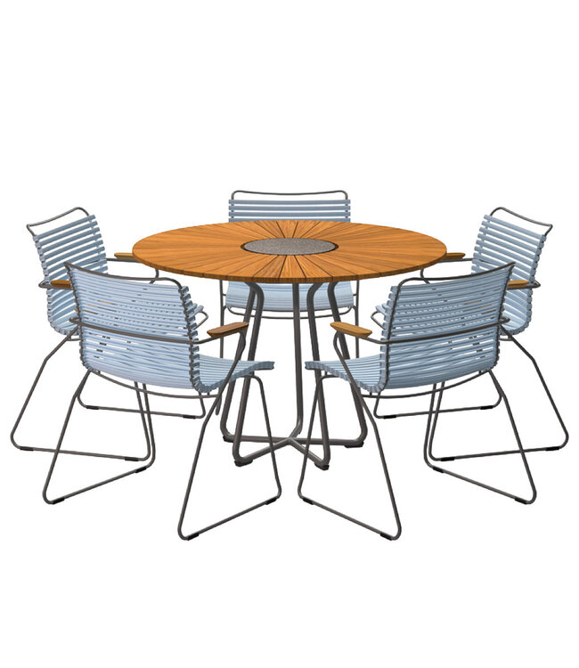Houe CIRCLE Garden Bamboo Dining Table in 2 sizes