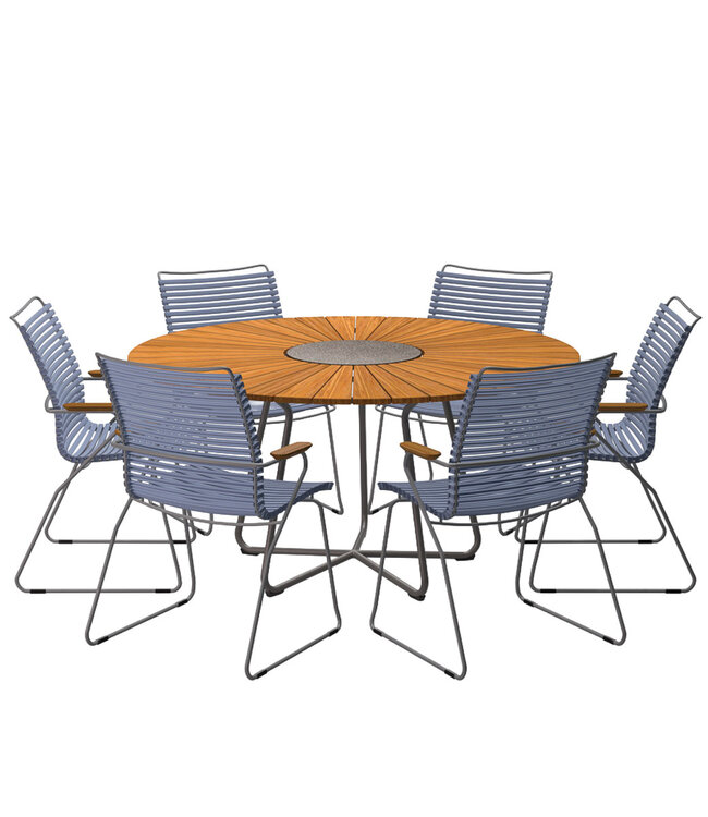 Houe CIRCLE Garden Bamboo Dining Table in 2 sizes