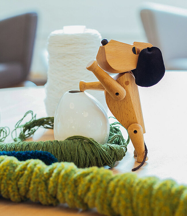 Architectmade Houten hond Oscar