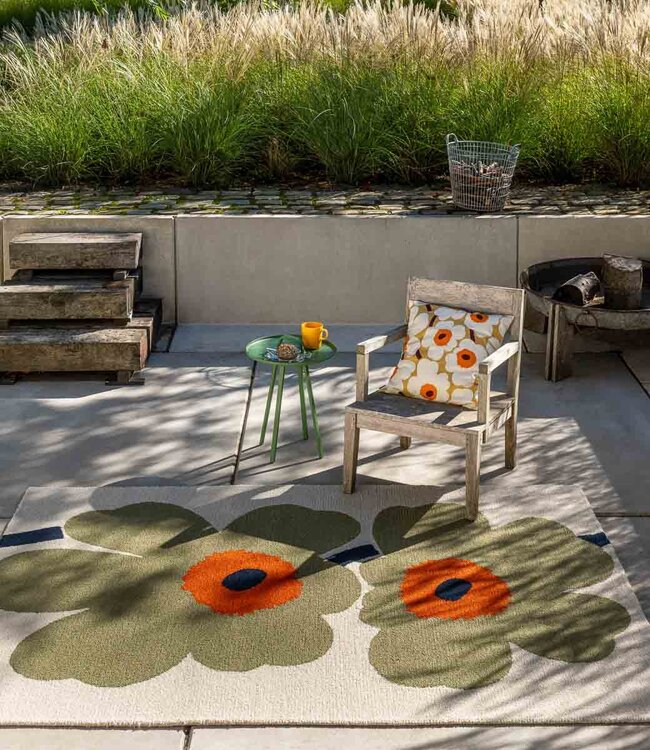 Marimekko Tuinkleed Unikko 60th Anniversary Dusty Green
