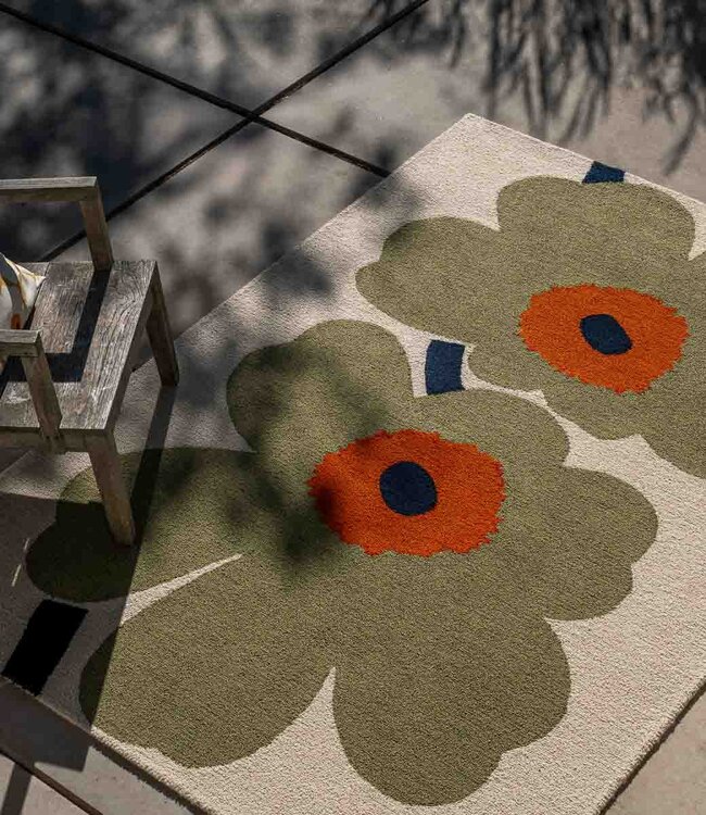 Marimekko Tuinkleed Unikko 60th Anniversary Dusty Green