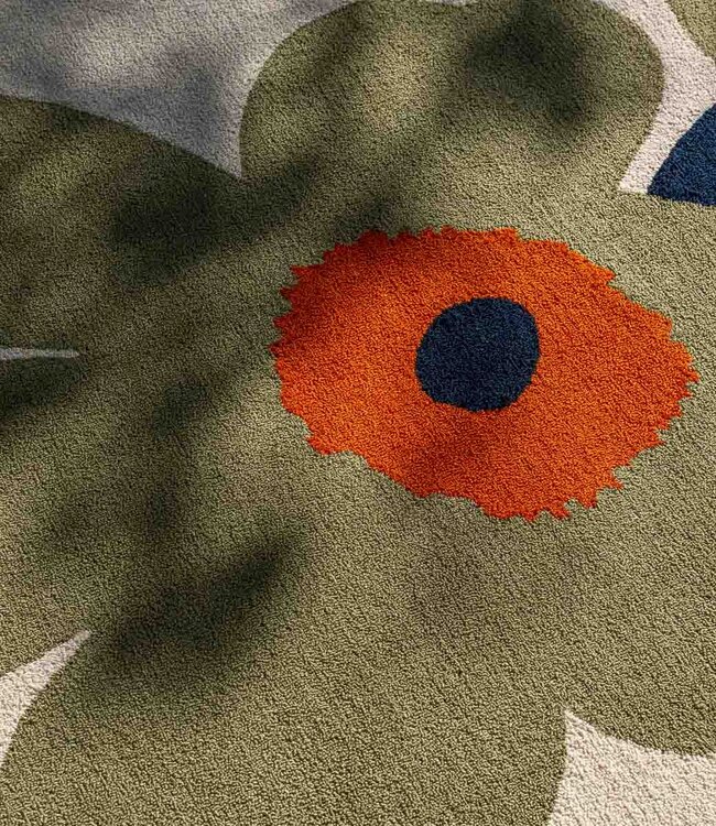 Marimekko Tuinkleed Unikko 60th Anniversary Dusty Green