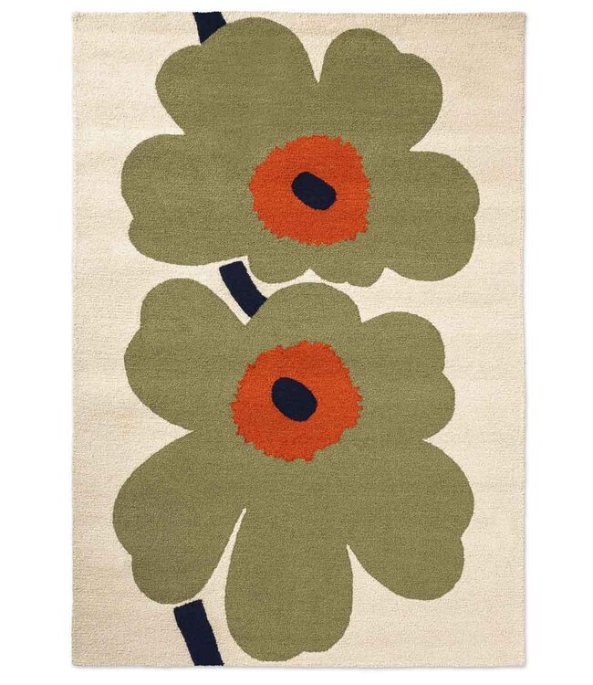 Marimekko Tuinkleed Unikko 60th Anniversary Dusty Green
