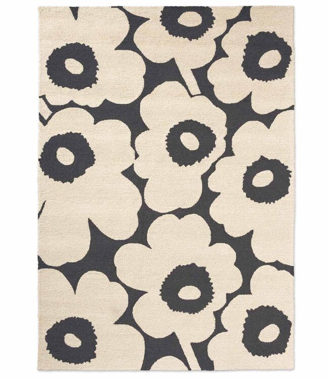 Marimekko Tuinkleed Unikko 60th Anniversary Charcoal