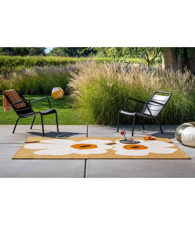 Marimekko Tuinkleed Unikko Honey - Warm geel