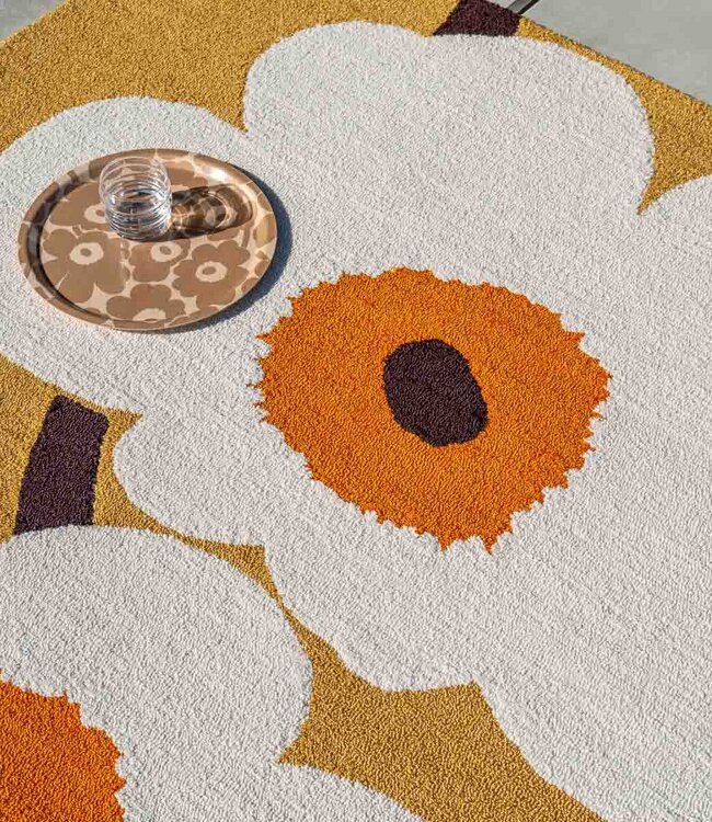 Marimekko Tuinkleed Unikko Honey - Warm geel