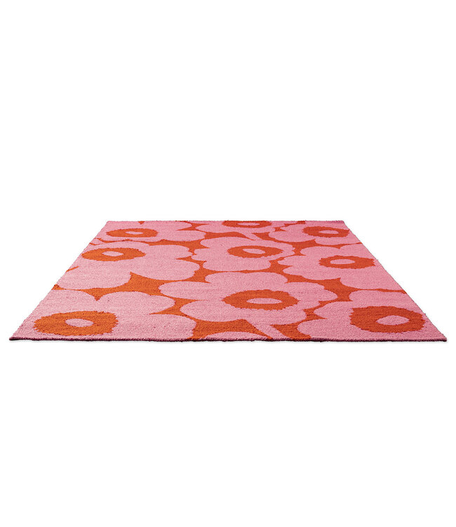 Marimekko Tuinkleed Unikko Pink-Orange