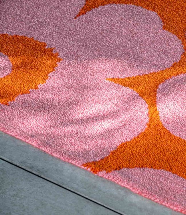 Marimekko Tuinkleed Unikko Pink-Orange