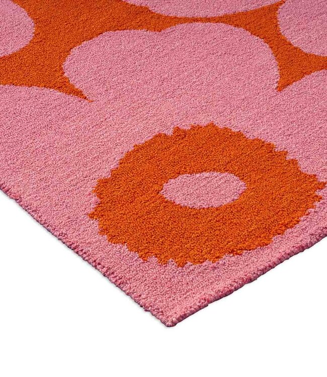 Marimekko Tuinkleed Unikko Pink-Orange