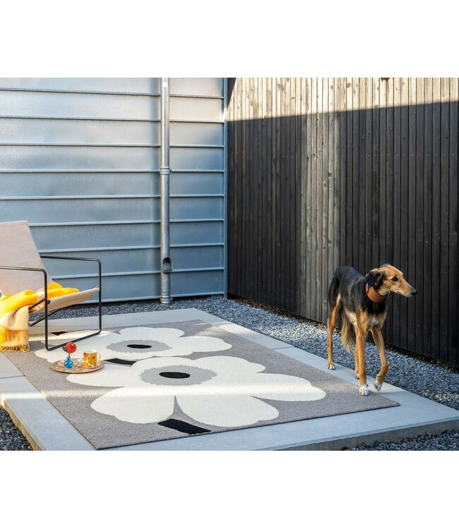 Marimekko Tuinkleed Unikko Grey | Grijstinten