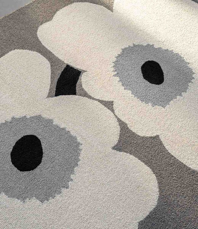 Marimekko Tuinkleed Unikko Grey | Grijstinten