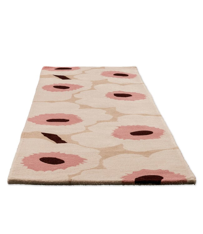 Marimekko Wollen Kleed Unikko Beige-Pink