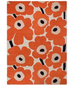 Marimekko Rug Unikko Orange Red