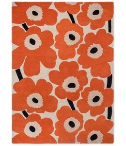 Marimekko Vloerkleed Unikko Orange Red