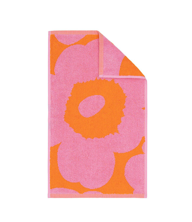 Marimekko Gastendoekje Unikko | 30 x 50cm | Oranje Roze