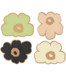 Marimekko Unikko Set Onderzetters