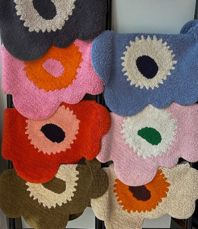 Marimekko Bathroom Carpet Unikko green