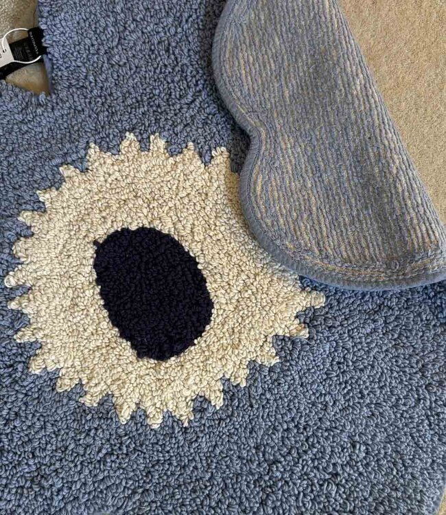Marimekko Unikko Badmat Bloem Blauw