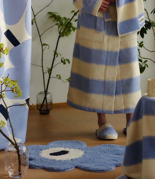 Marimekko Unikko Badmat Bloem Blauw