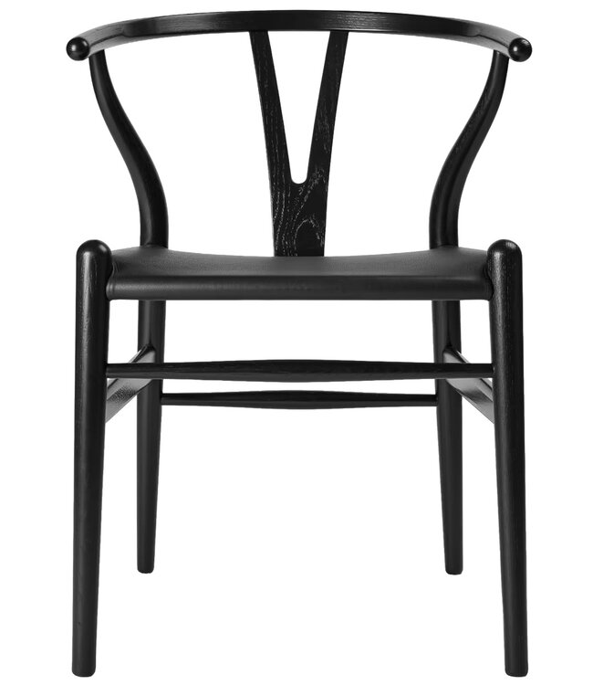 Carl Hansen & Søn CH24P Wishbone Chair met leren zitting