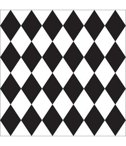 Set of 4 Tile Stickers Harlequin pattern