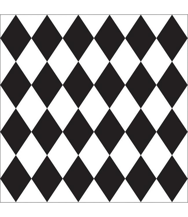 4 Tile Stickers Harlequin pattern