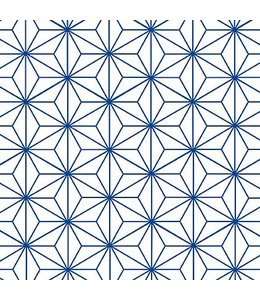 Tile Sticker Star Pattern blue