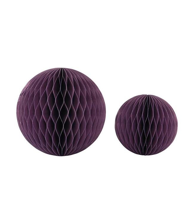 Honeycombs Dark Aubergine Plum