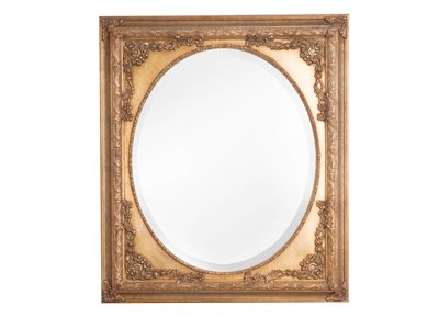 Teramo - Ovaler Classic Gold Spiegel