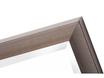 Hamburg - abgeschrägter Designrahmen in Edelstahlfarbe