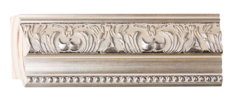 Palmi silberner Holzrahmen mit Details