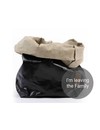 Paper Bag Black / Sabbia