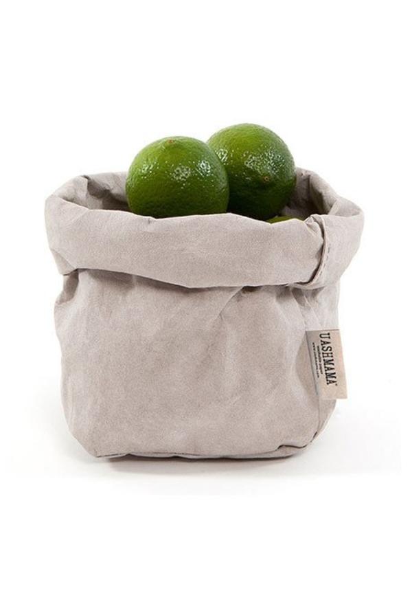 Sac de papier gris