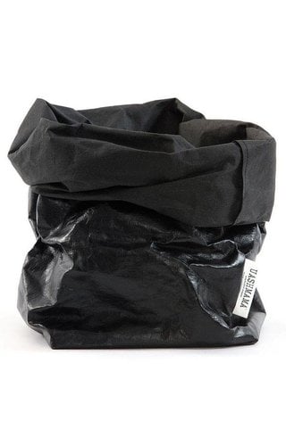 UASHMAMA® Paper Bag Black / Black 