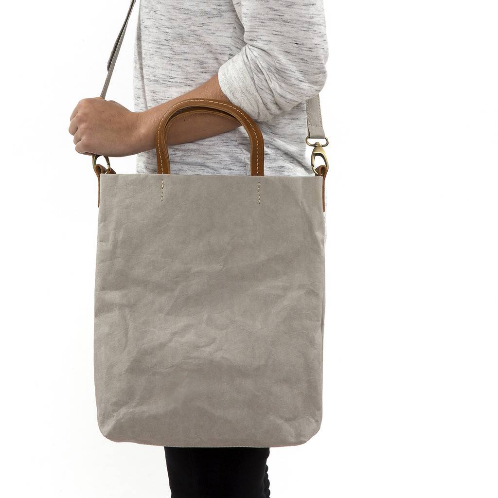 UASHMAMA® Otti Bag Gray - UASHMAMA® Benelux - Washable Paper Bags ...