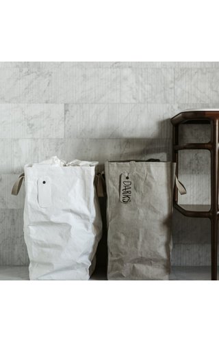 UASHMAMA® Lapo Laundry Bag with linen top 