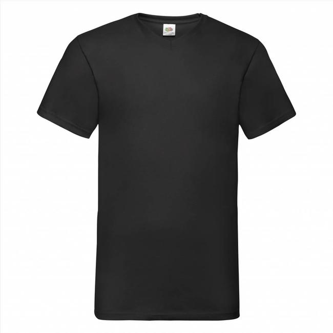 Fruit of the Loom 5er-pack weisse T-shirts mit V-Ausschnitt