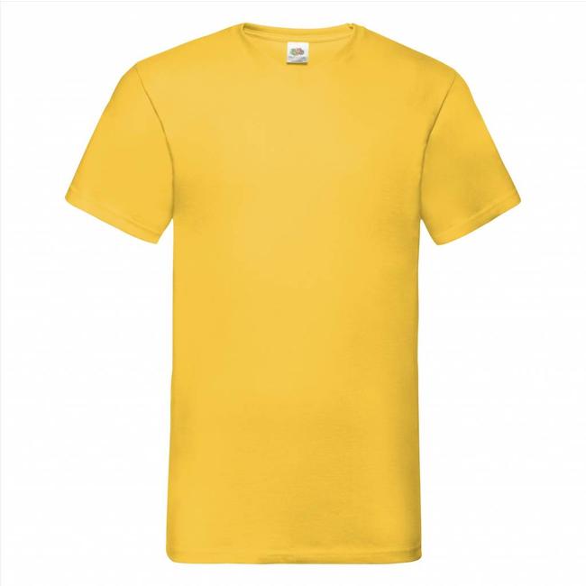 Fruit of the Loom 2er-pack weisse T-shirts mit V-AUSSCHNITT