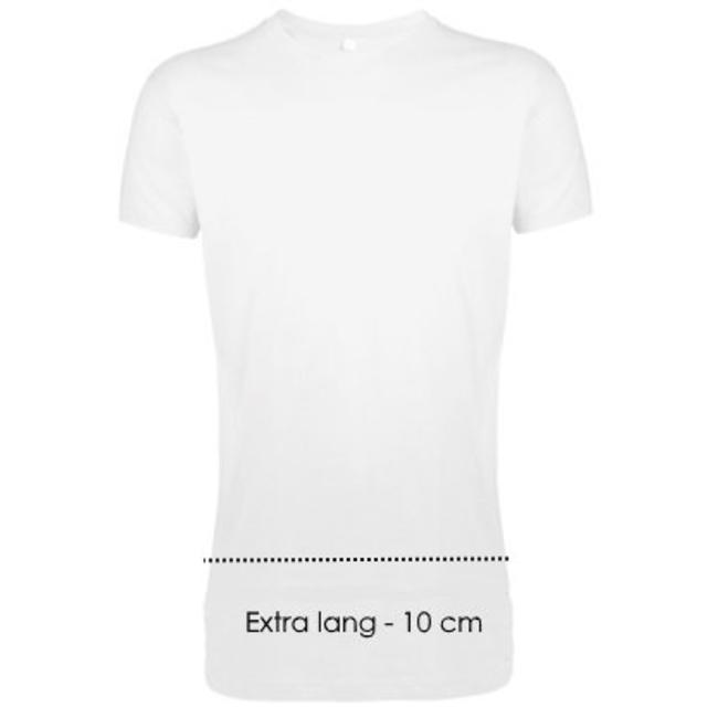 scherp Flikkeren Verdeelstuk Extra lang T-shirt +- 10 cm extra lengte | v.a. €9,99. Grote collectie lange  t-shirts - T-shirt plein