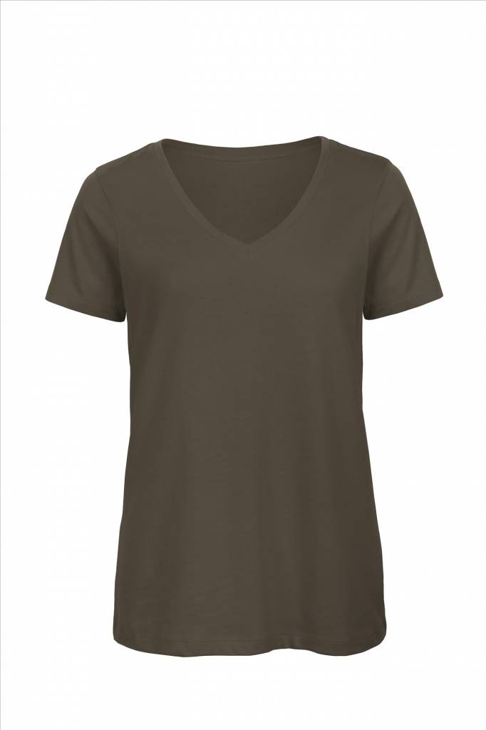 B&C Basic dames t-shirt v-hals afbeelding 1