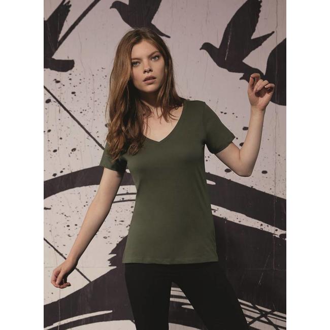 B&C Basic damen t-shirt v-ausschnitt