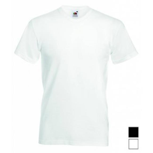 Fruit of the Loom 24er-pack weisse T-shirts V-AUSSCHNITT