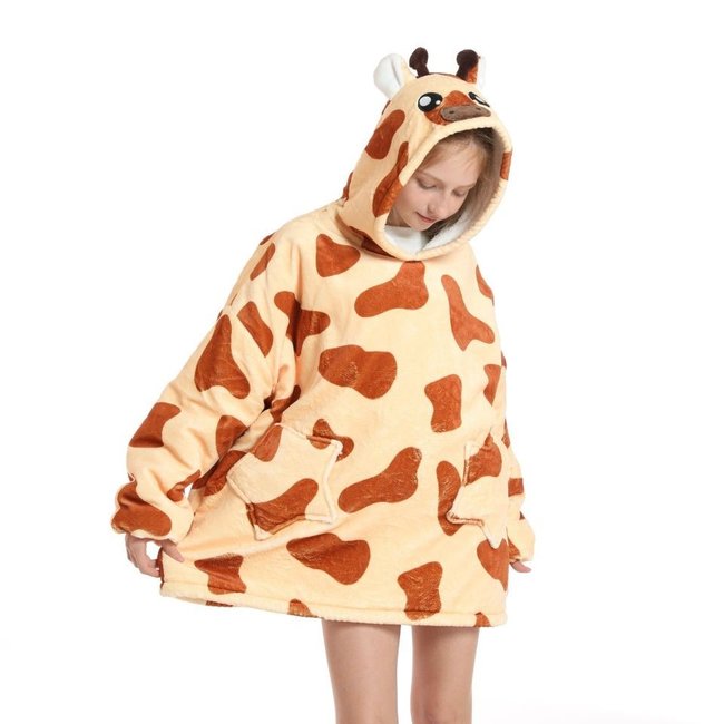 Hoodie Deken Kinder Giraffe