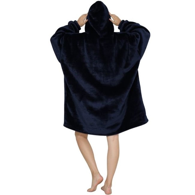 Hoodie-Decke blau