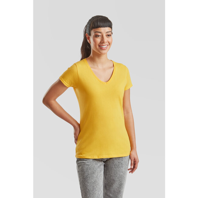 Fruit of the Loom dames V-hals T-shirts