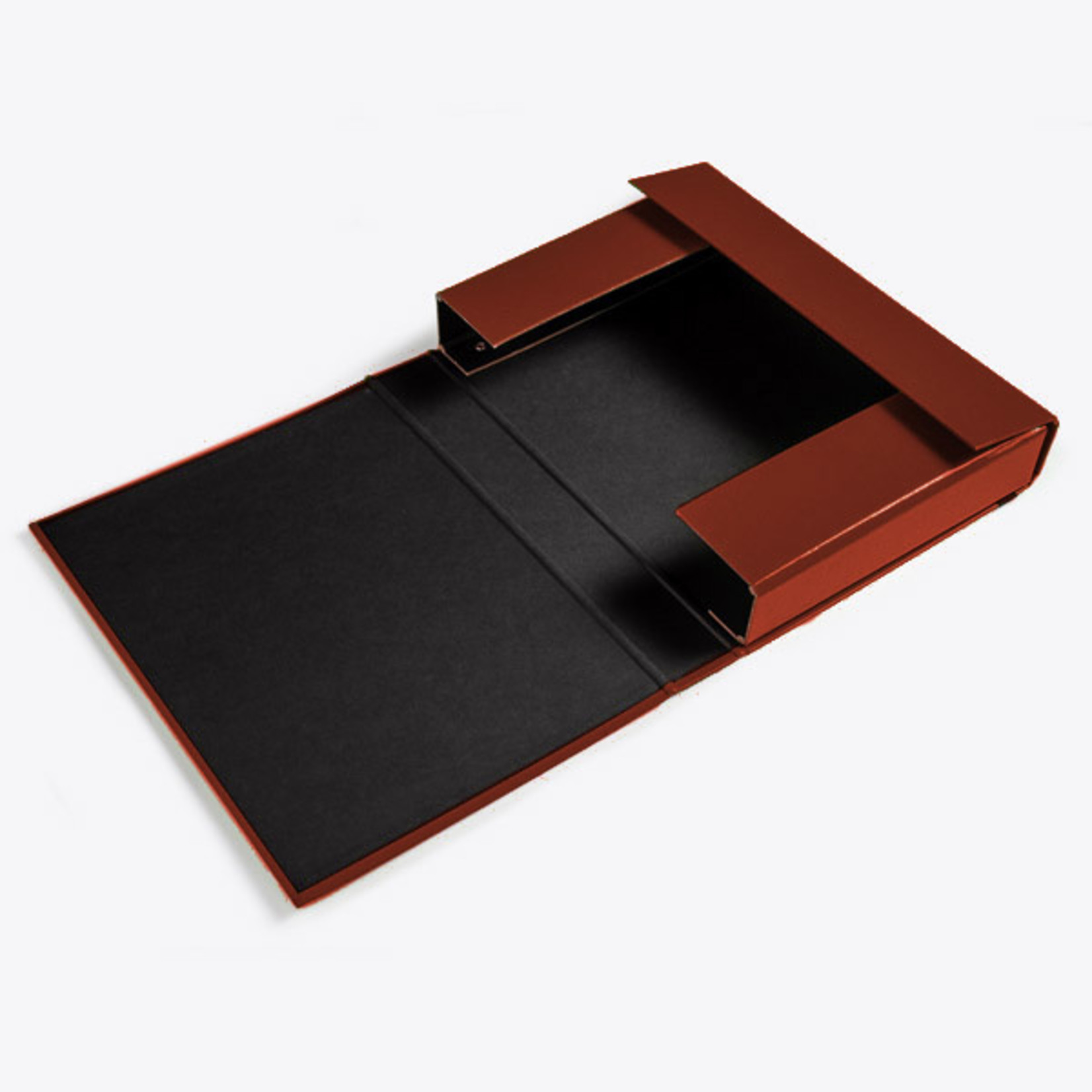 Opbergbox 'croco' print bruin