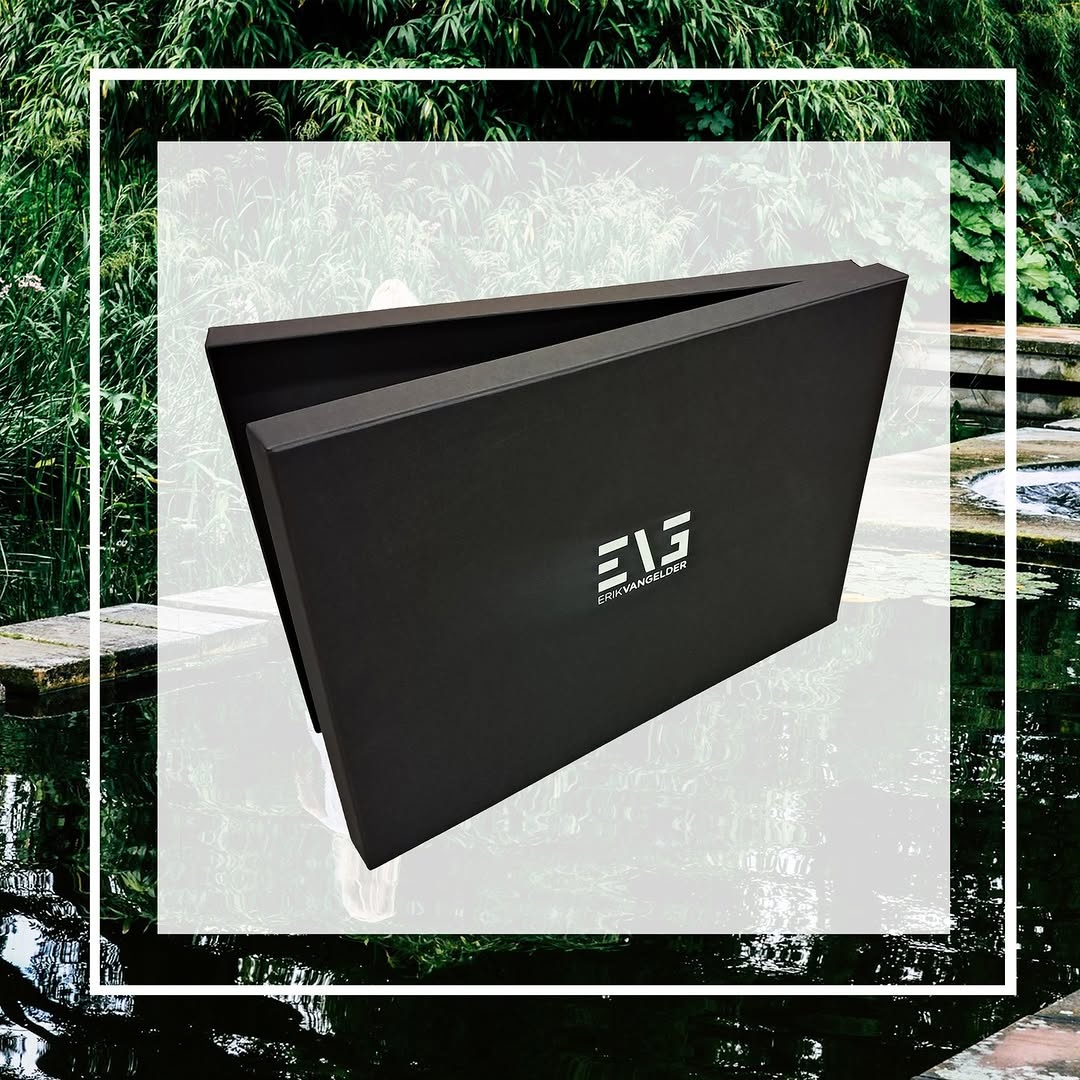 Zwarte A3 doos met digitale bedrukking – strak en professioneel