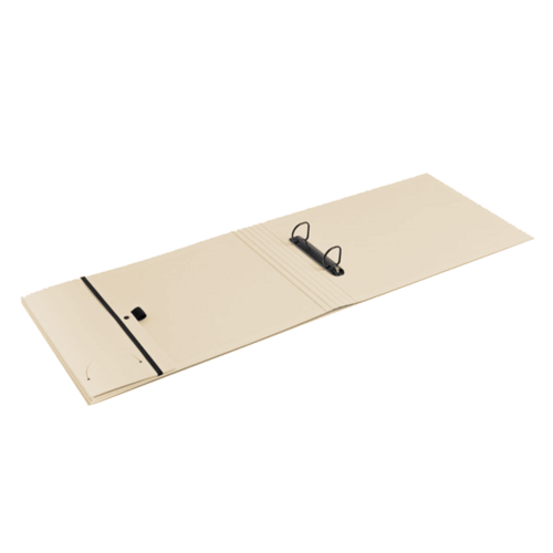 Ringband A4 landscape Beige
