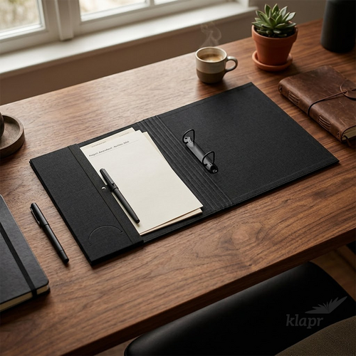 Luxury binder A4 black