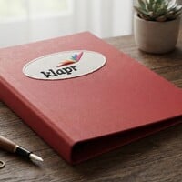 Give your ring binder a unique look with embroidery.